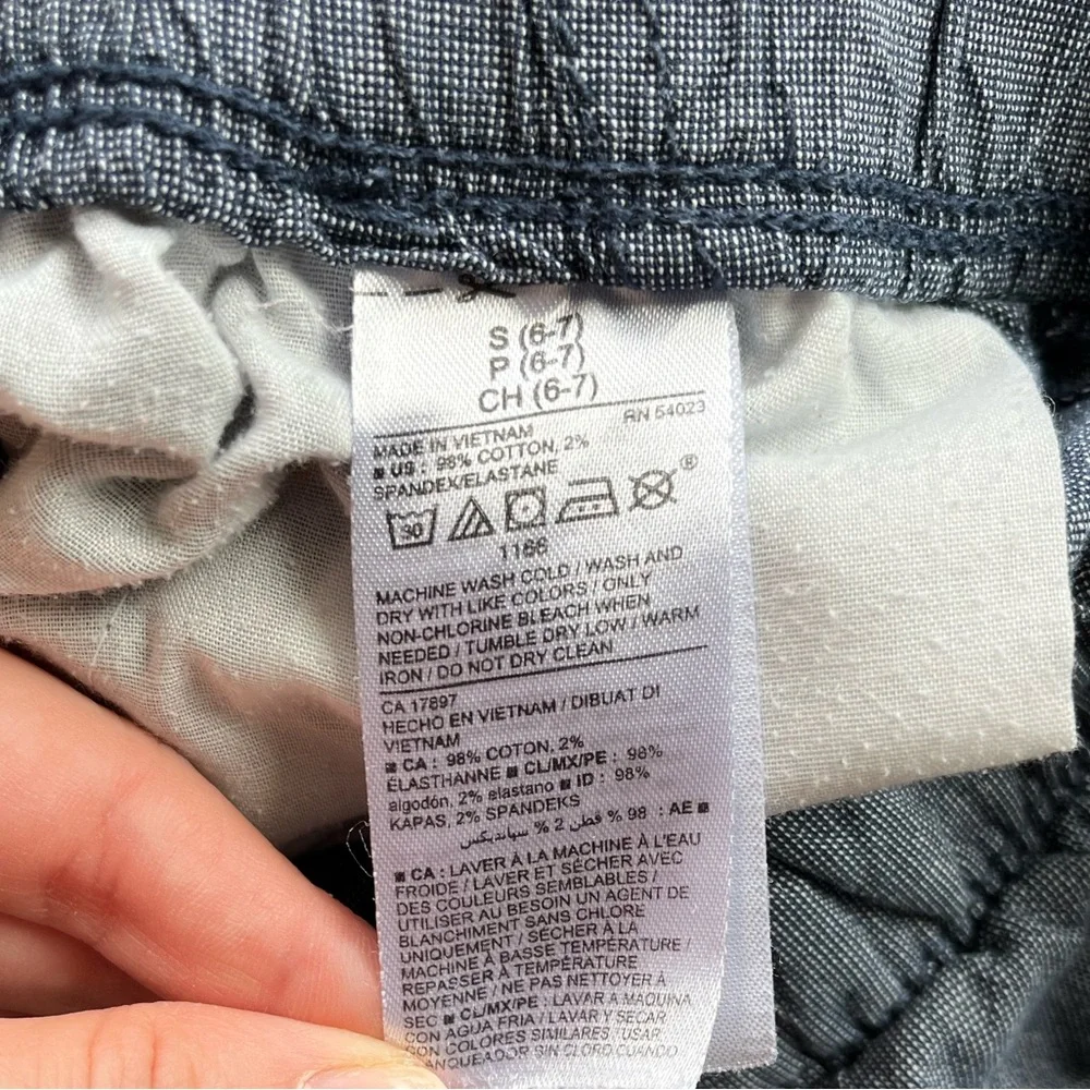 Old Navy Boy’s Jogger Cargo Shorts Drawstring Elastic Waistband Ink Blue Small